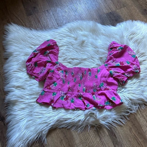 ZARA Floral Crop Top - Picture 4 of 5